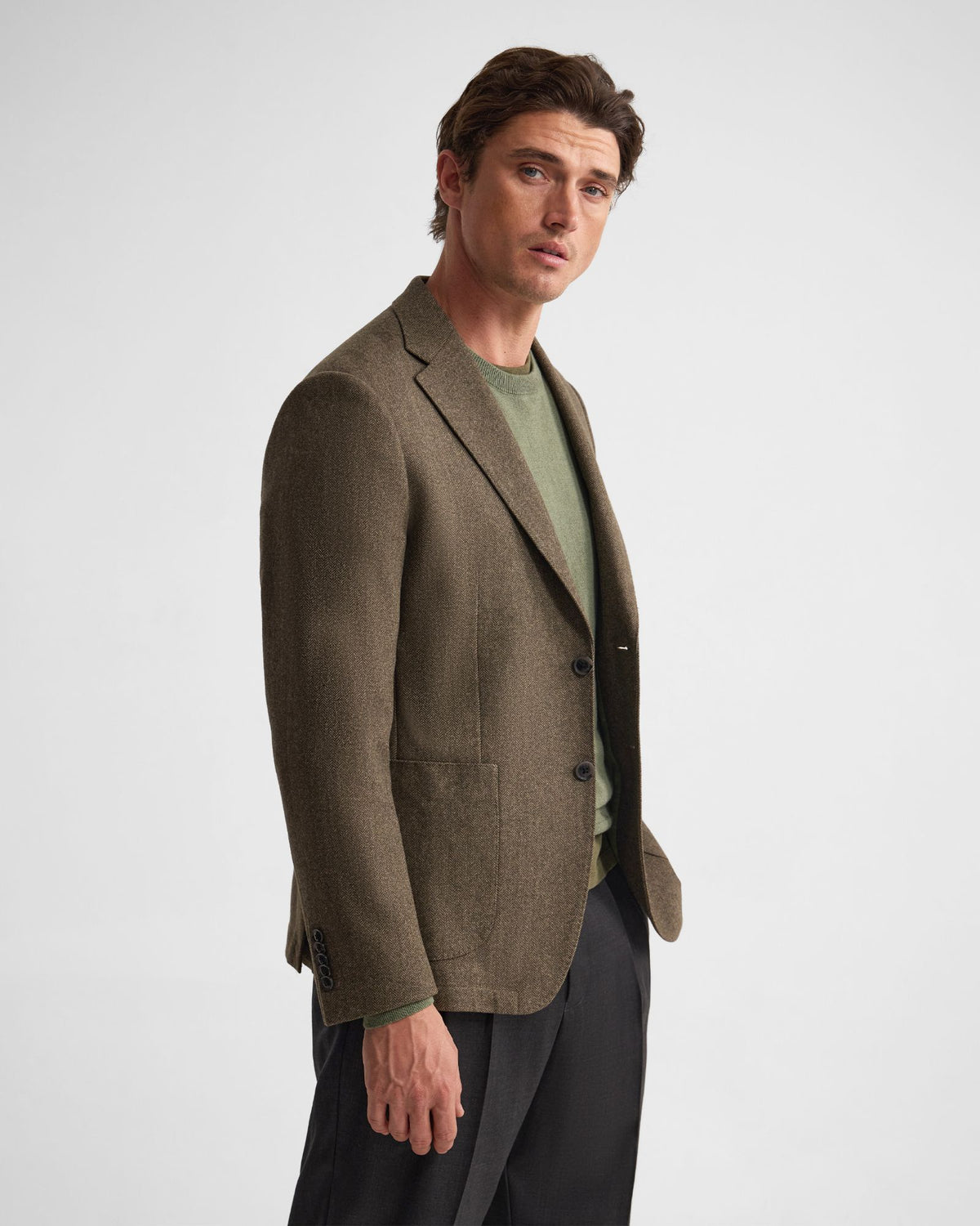 Wordsworth Luxury Herringbone Blazer MENS JACKETS AND COATS