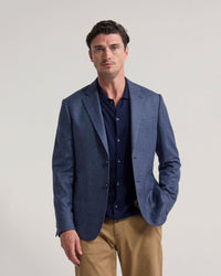 Wordsworth Wool Herringbone Blazer MENS JACKETS AND COATS
