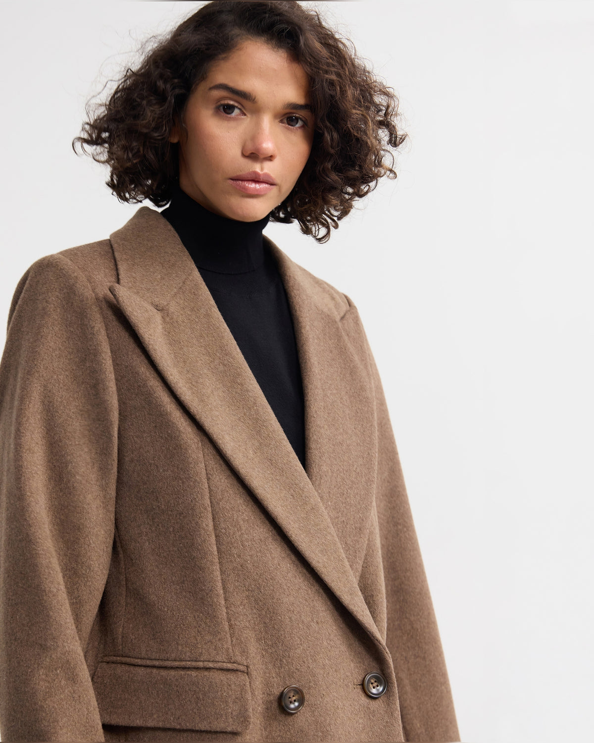 Saskia Double Breasted Wool Rich Coat WOMENS SUITS JKTS COATS