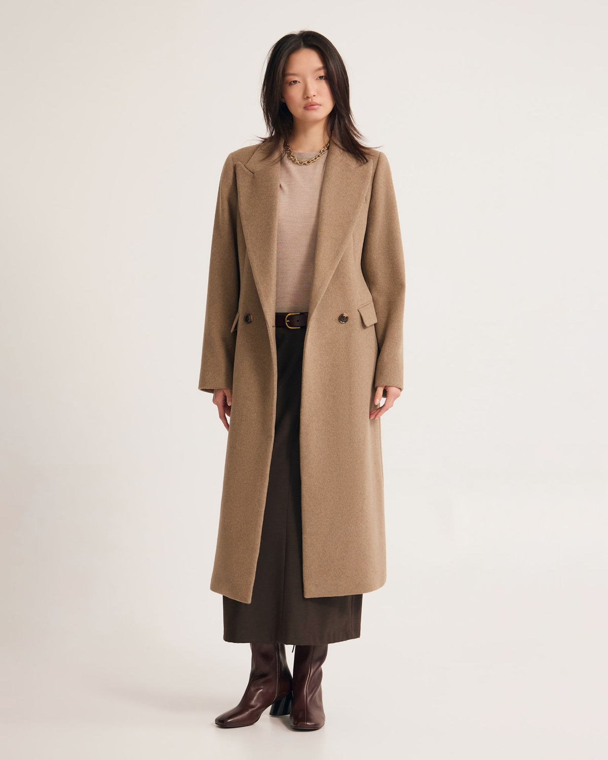 Saskia Double Breasted Wool Rich Coat WOMENS SUITS JKTS COATS