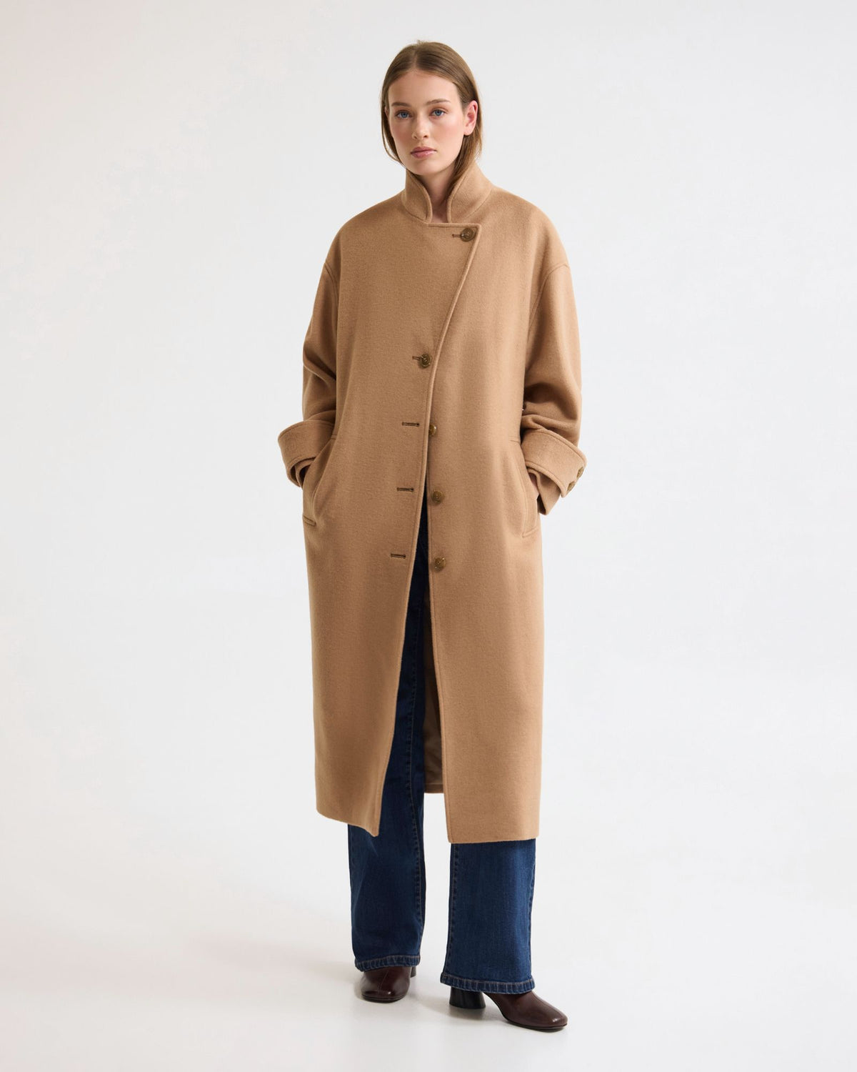 Talia Detachable Scarf Coat WOMENS SUITS JKTS COATS