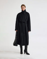 Emily Funnel Collar Wool Blend Coat WOMENS SUITS JKTS COATS