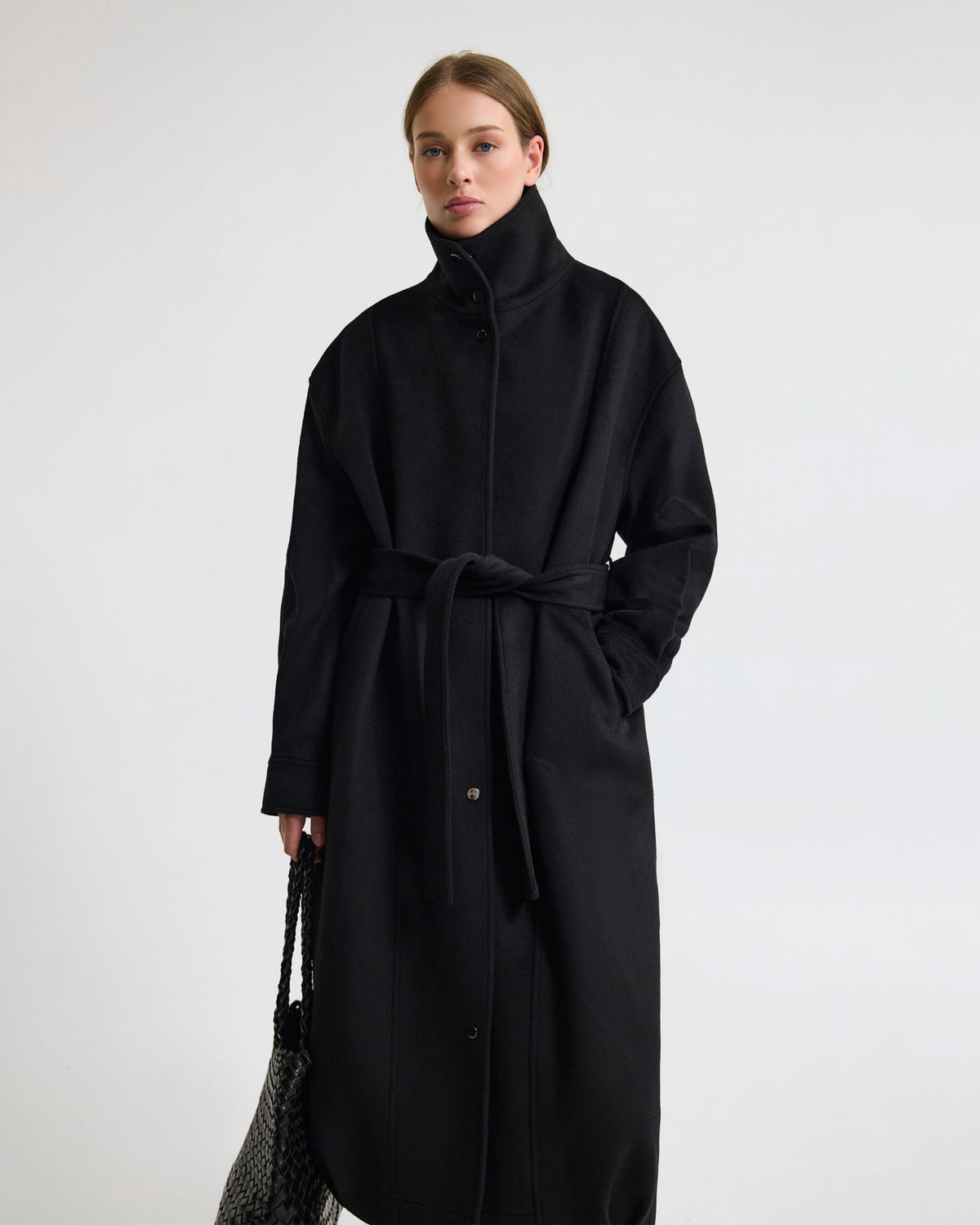 Emily Funnel Collar Wool Blend Coat WOMENS SUITS JKTS COATS