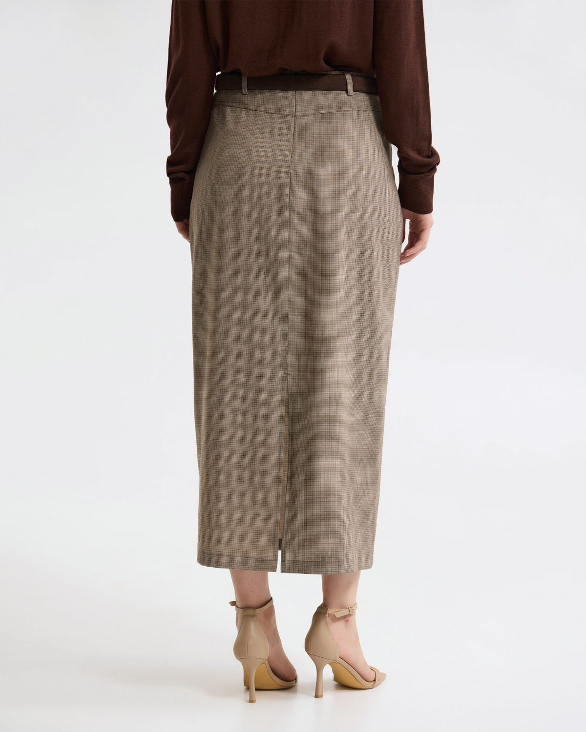 Harper Pure Wool Column Skirt