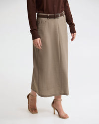 Harper Pure Wool Column Skirt