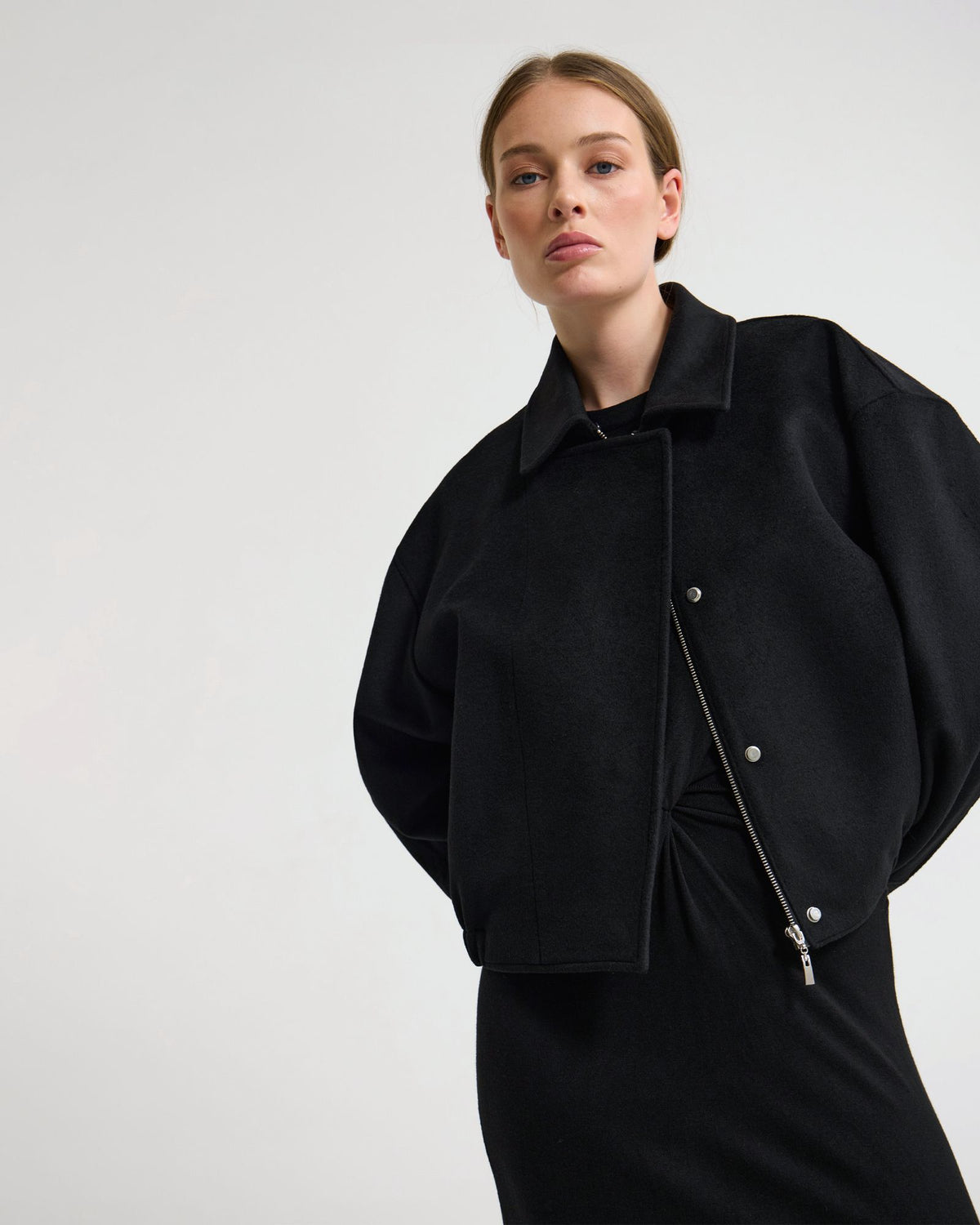 Freja Detatch Faux Fur Trim Jacket WOMENS KNITWEAR