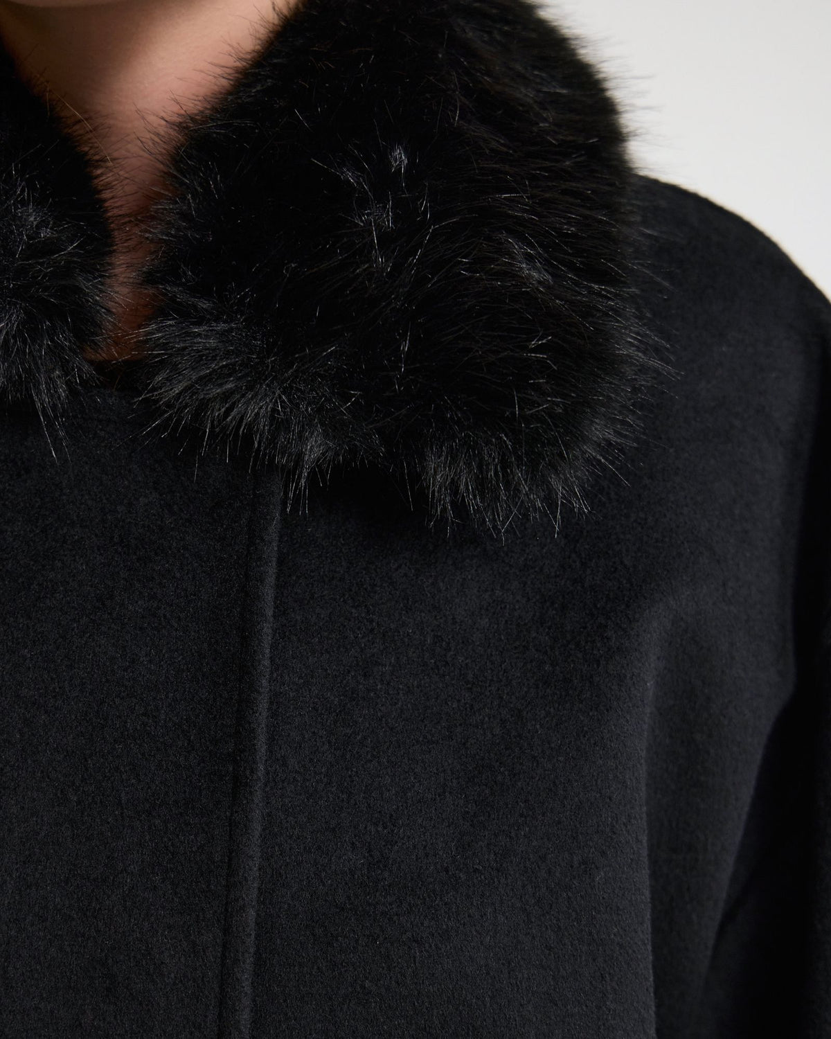 Freja Detatch Faux Fur Trim Jacket WOMENS KNITWEAR