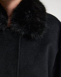 Freja Detatch Faux Fur Trim Jacket WOMENS KNITWEAR