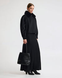 Freja Detatch Faux Fur Trim Jacket WOMENS KNITWEAR