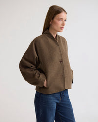 Asher Wool Blend Cocoon Jacket WOMENS KNITWEAR