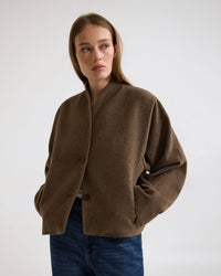 Asher Wool Blend Cocoon Jacket WOMENS KNITWEAR