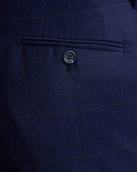 Byron Wool Checked Suit Trousers MENS SUITS
