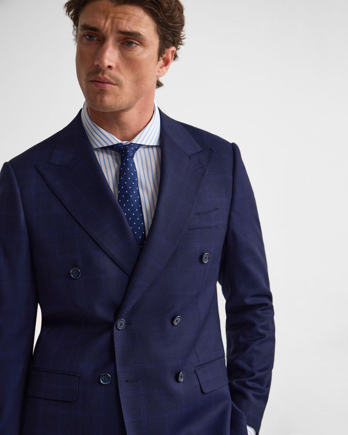 Hardy Double Breast Pinstripe Jacket MENS SUITS