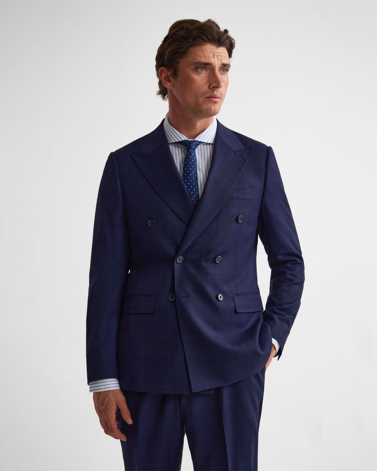 Hardy Double Breast Pinstripe Jacket MENS SUITS