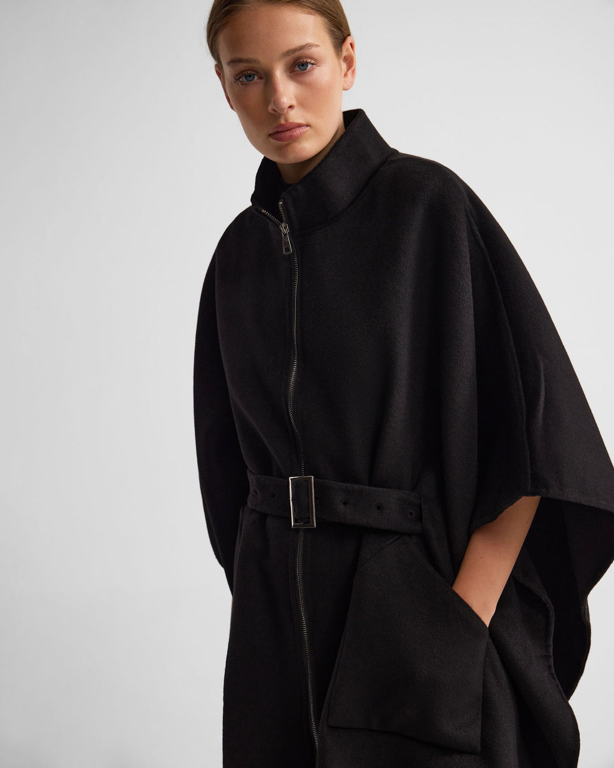 Elodie Wool Blend Cape WOMENS SUITS JKTS COATS