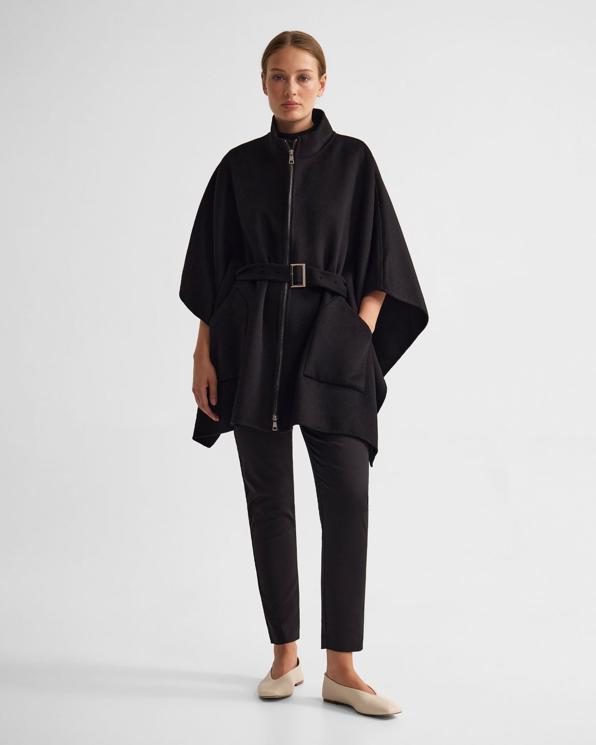 Elodie Wool Blend Cape WOMENS SUITS JKTS COATS
