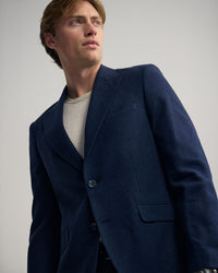 Blake Wool Blend Peak Lapel Blazer