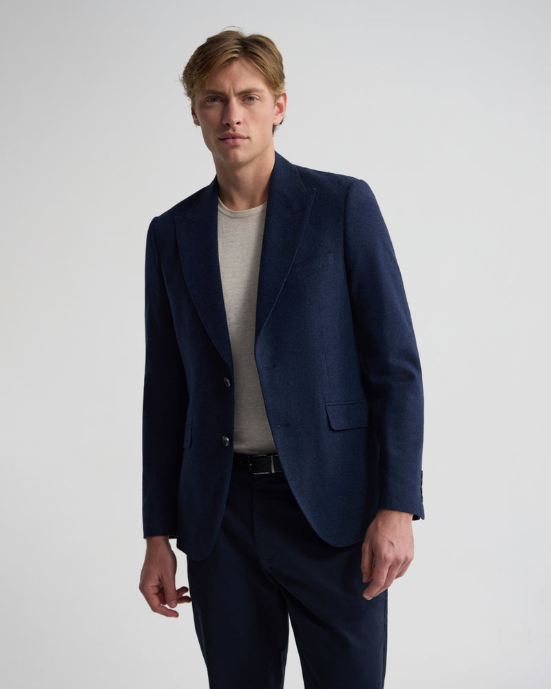 Blake Wool Blend Peak Lapel Blazer MENS JACKETS AND COATS