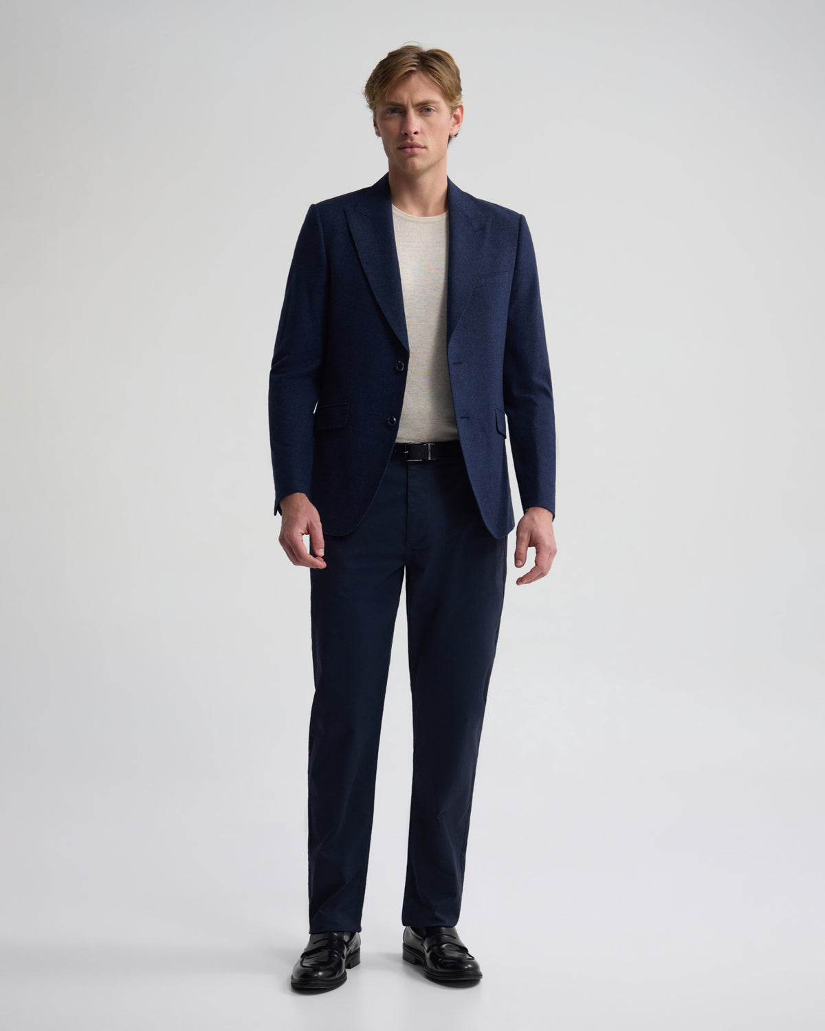 Blake Wool Blend Peak Lapel Blazer MENS JACKETS AND COATS