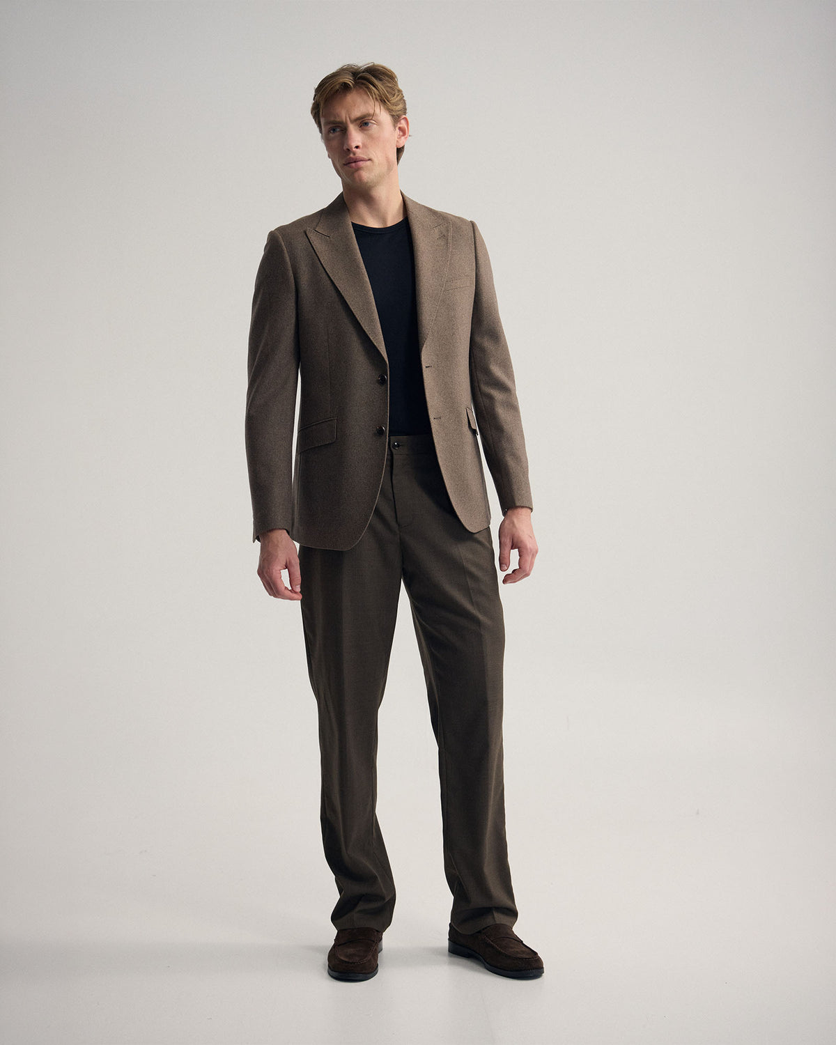 Blake Wool Blend Peak Lapel Blazer