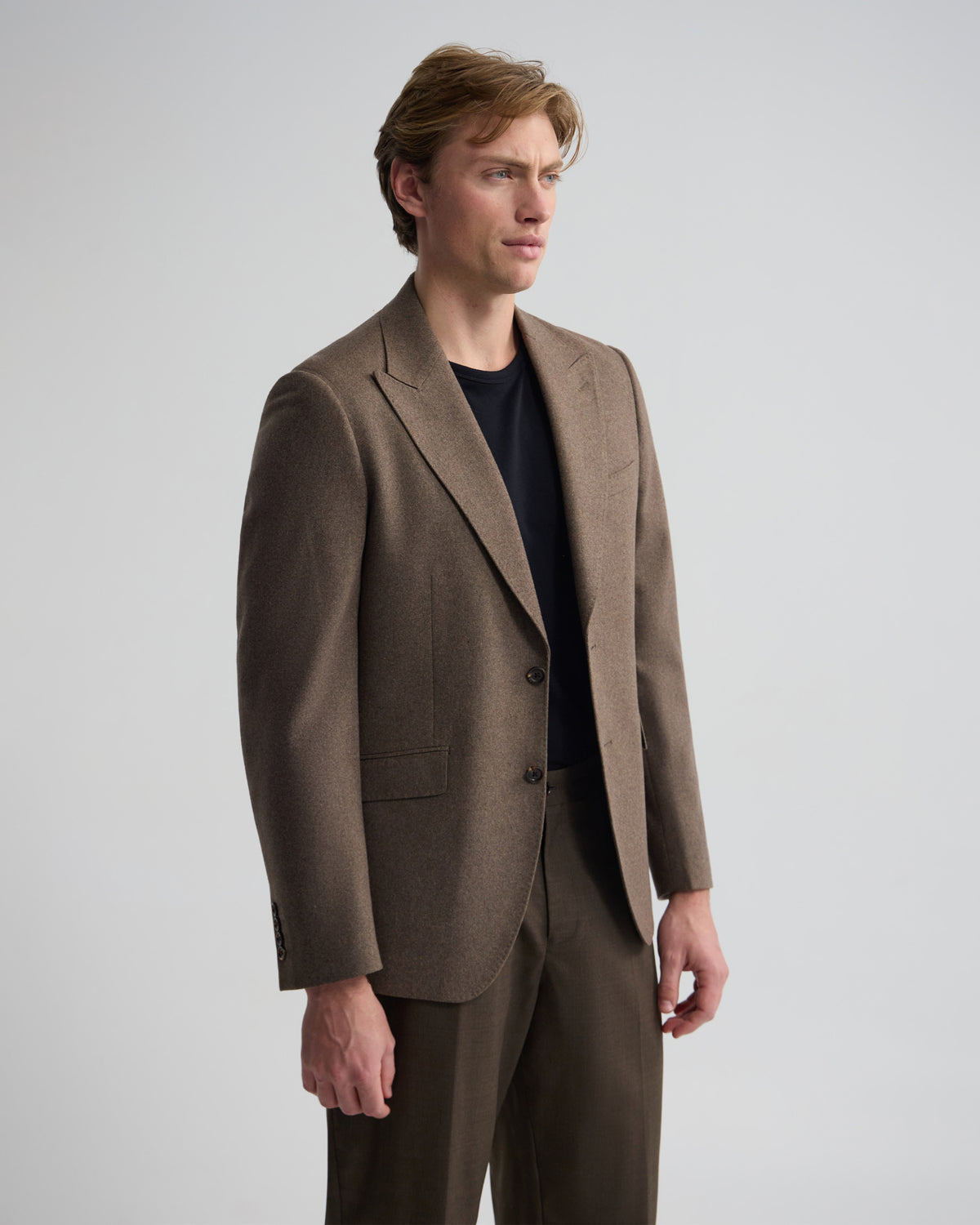 Blake Wool Blend Peak Lapel Blazer MENS JACKETS AND COATS