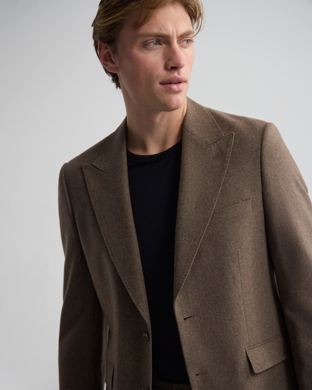 Blake Wool Blend Peak Lapel Blazer MENS JACKETS AND COATS