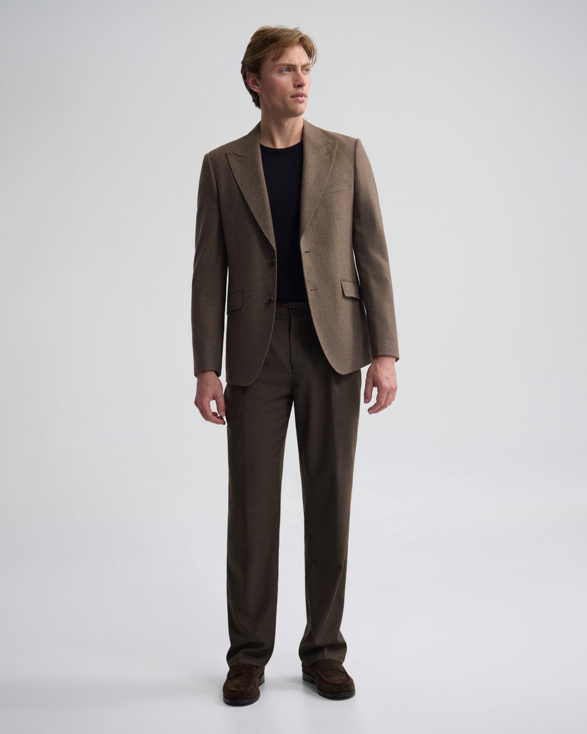 Blake Wool Blend Peak Lapel Blazer MENS JACKETS AND COATS
