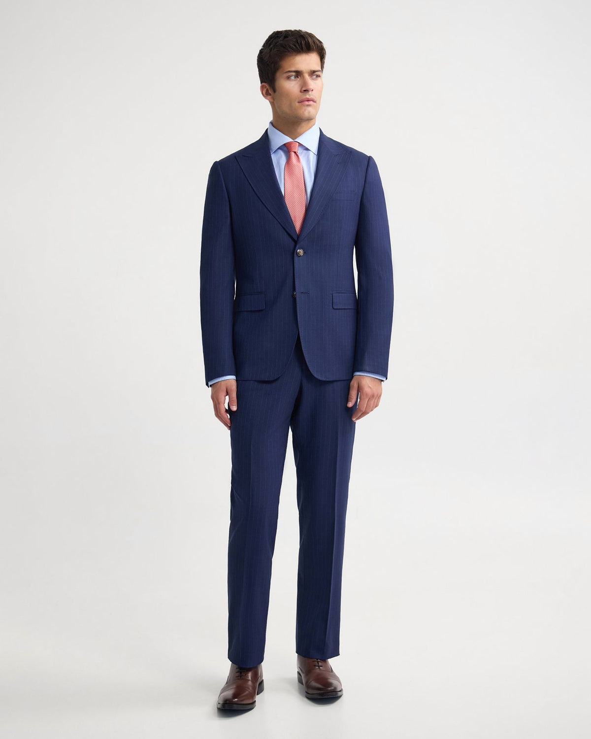Byron Wool Stripe Suit Jacket