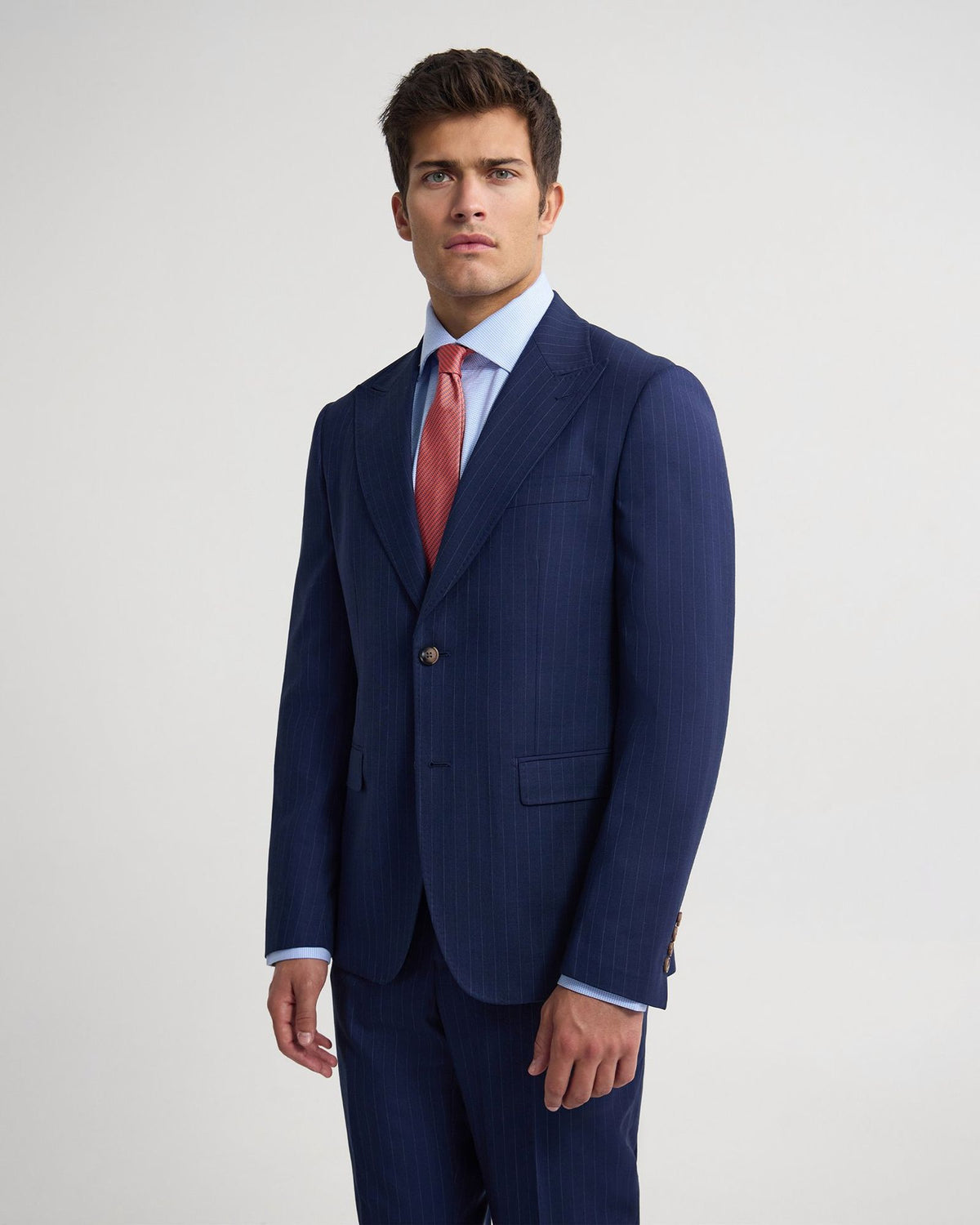 Byron Wool Stripe Suit Jacket