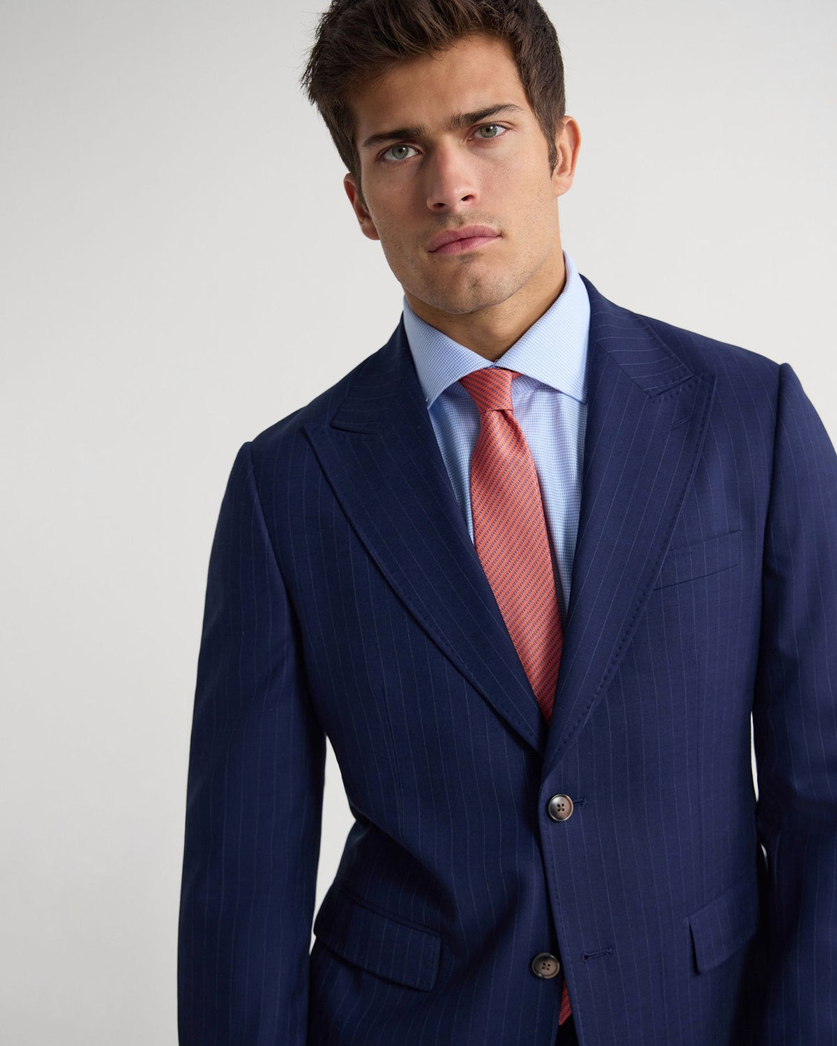 Byron Wool Stripe Suit Jacket
