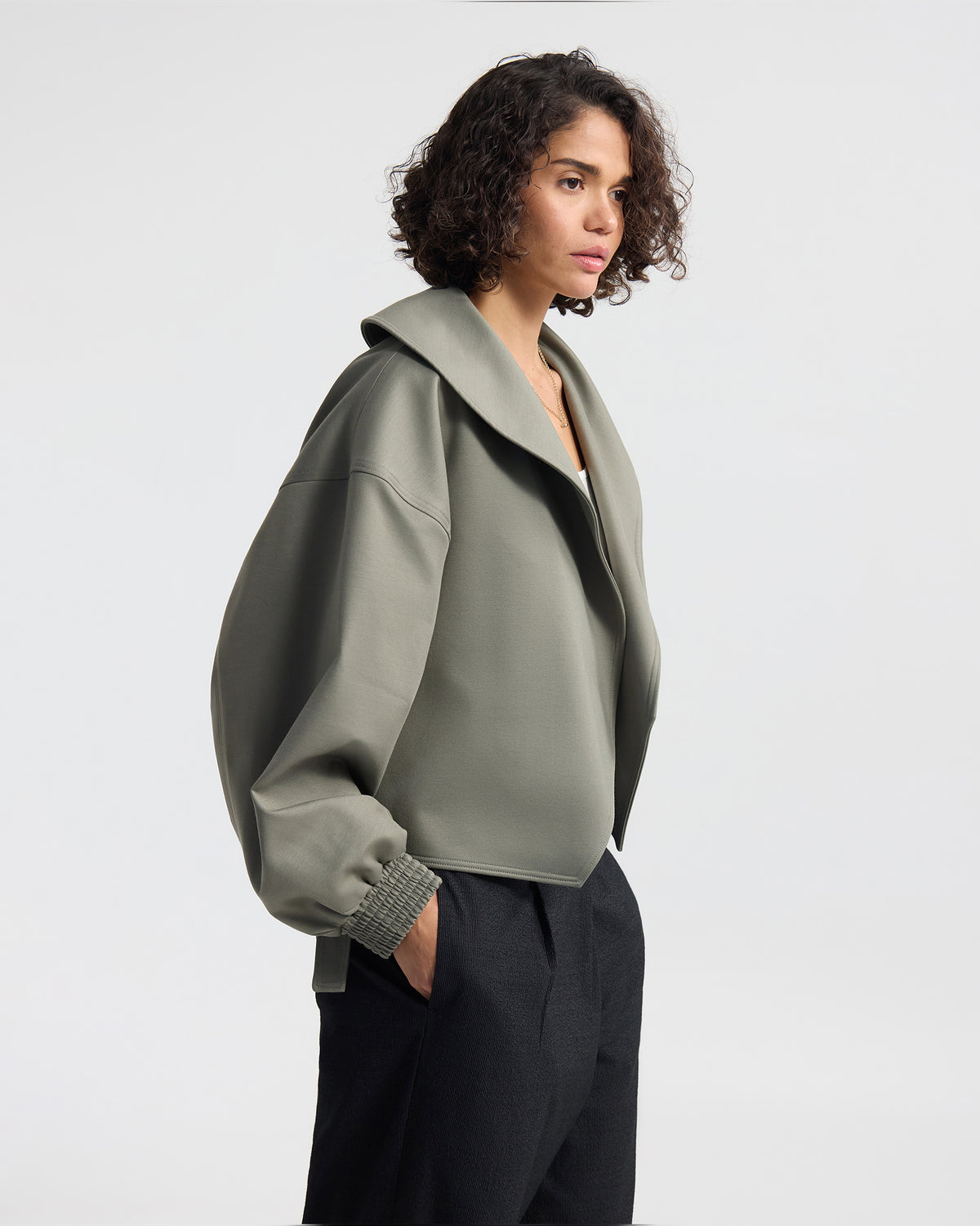 Indie Crop Belt Waist Jacket WOMENS SUITS JKTS COATS