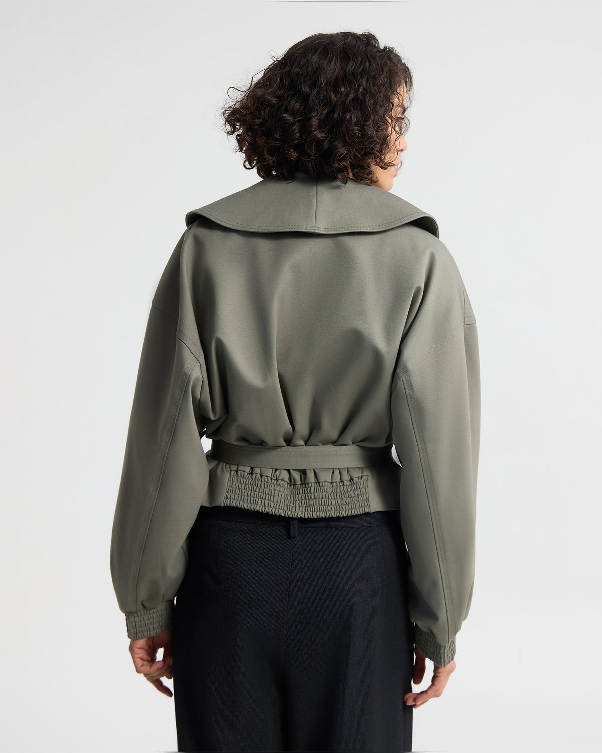 Indie Crop Belt Waist Jacket WOMENS SUITS JKTS COATS