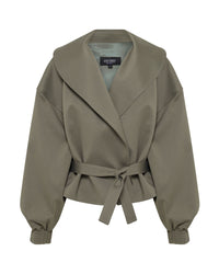 Indie Crop Belt Waist Jacket WOMENS SUITS JKTS COATS