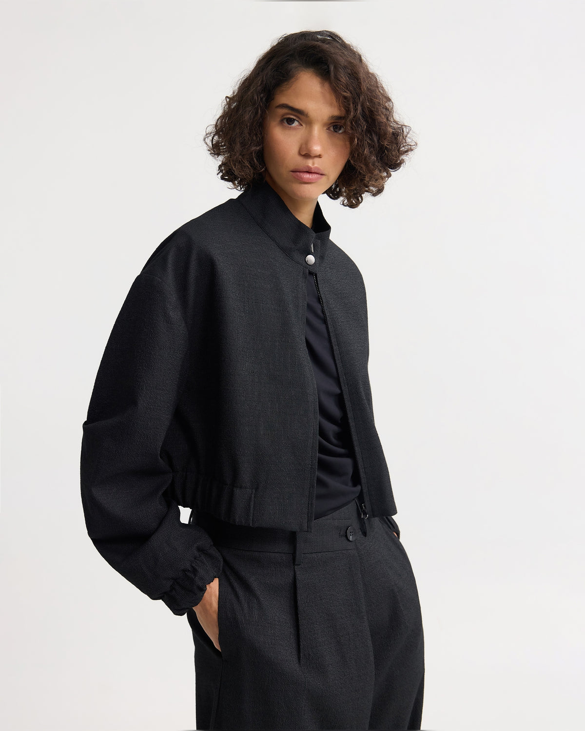 Frankie Crop Bomber Jacket WOMENS SUITS JKTS COATS