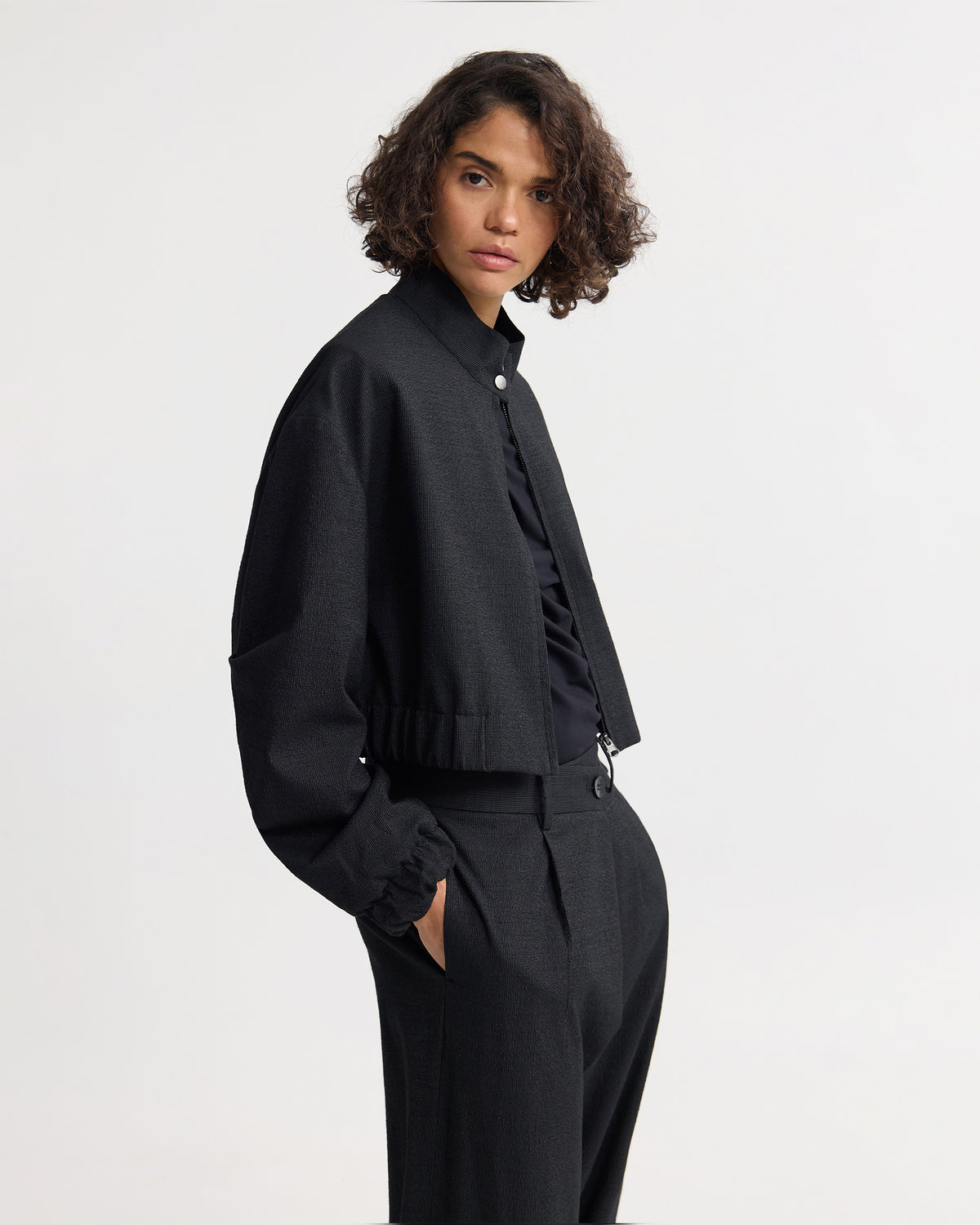 Frankie Crop Bomber Jacket WOMENS SUITS JKTS COATS
