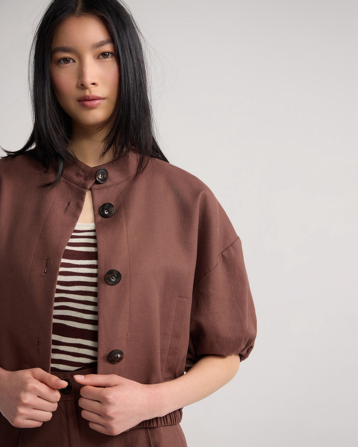 Sasha Short Sleeve Crop Jacket WOMENS SUITS JKTS COATS