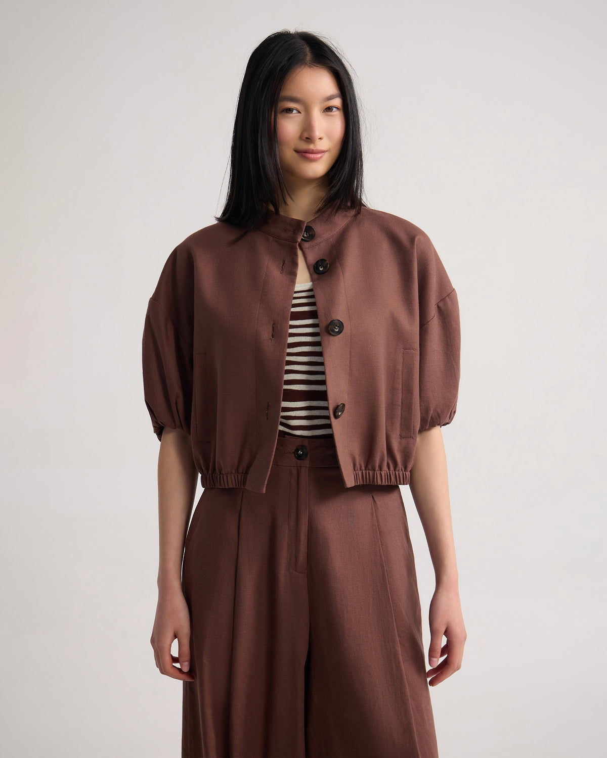 Sasha Short Sleeve Crop Jacket WOMENS SUITS JKTS COATS