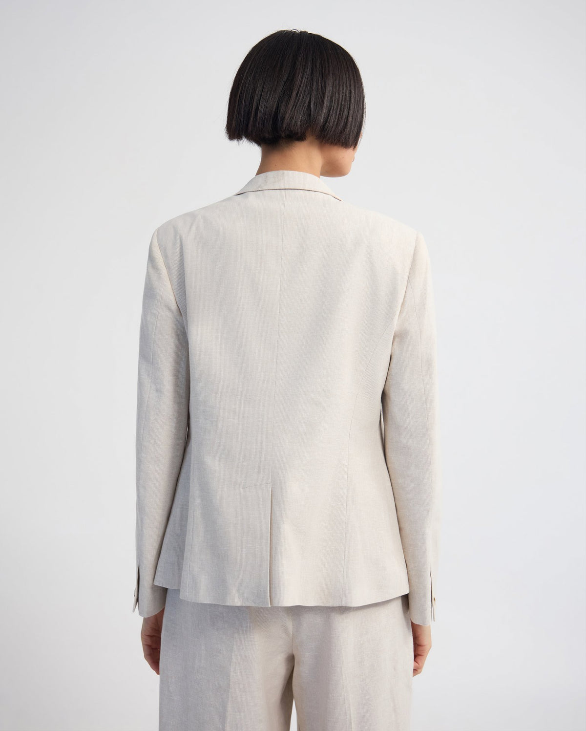 Rae Linen Blend Crop/Cinched Blazer WOMENS SUITS JKTS COATS