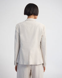 Rae Linen Blend Crop/Cinched Blazer WOMENS SUITS JKTS COATS