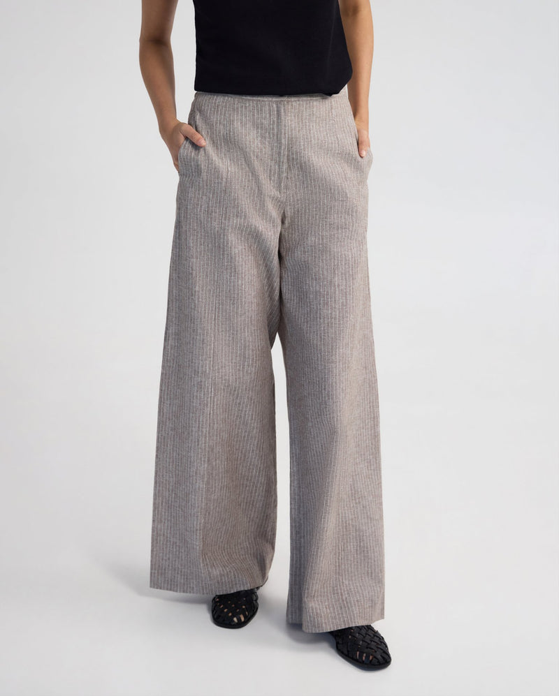 Golide Linen Blend Pinstriped Pant WOMENS PANTS