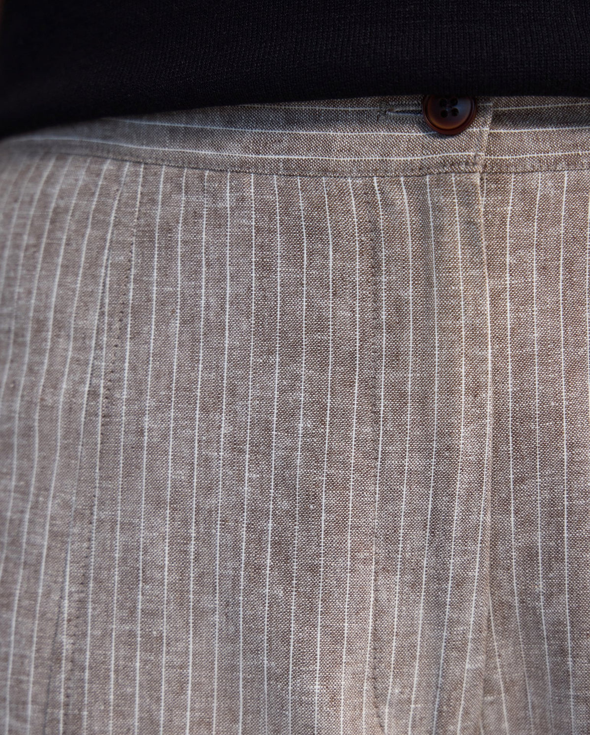 Golide Linen Blend Pinstriped Pant WOMENS PANTS