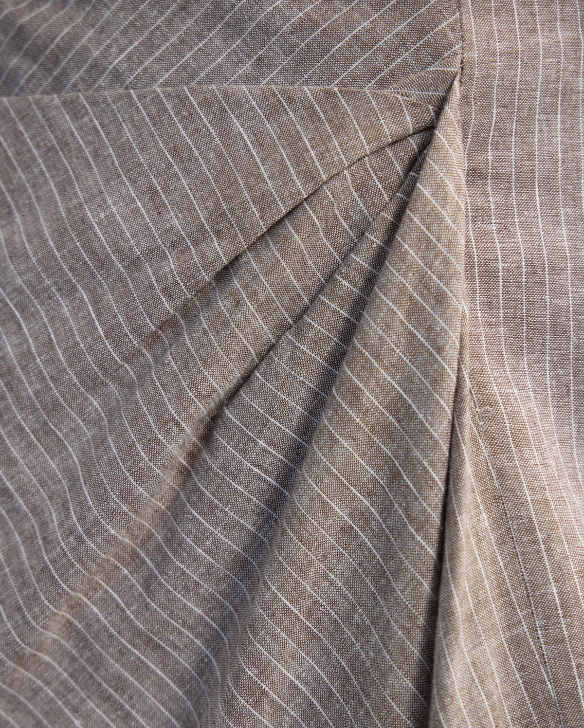 Nadia Linen Blend Pinstriped Skirt WOMENS SKIRTS