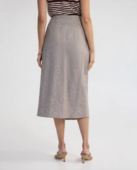 Nadia Linen Blend Pinstriped Skirt WOMENS SKIRTS