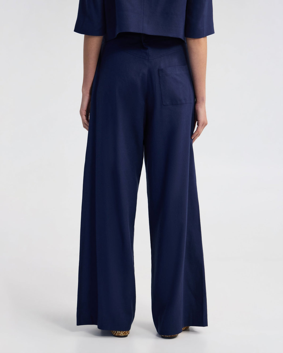 Goldie Flat Front Linen Blend Pant WOMENS PANTS