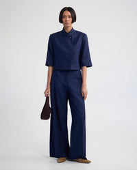 Goldie Flat Front Linen Blend Pant WOMENS PANTS