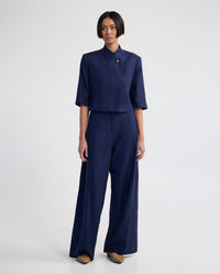Goldie Flat Front Linen Blend Pant WOMENS PANTS