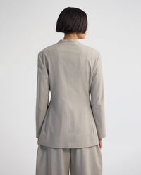 Carlie Wool Blend Collarless Blazer WOMENS SUITS JKTS COATS
