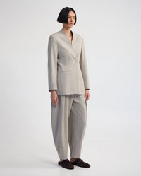 Carlie Wool Blend Collarless Blazer WOMENS SUITS JKTS COATS