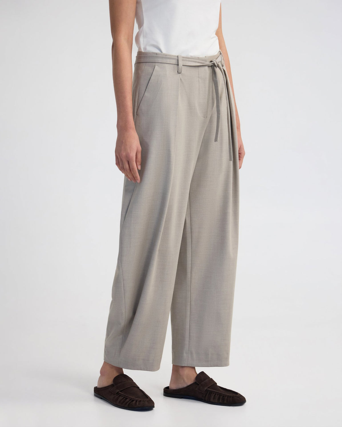 Monique Barrel Leg Wool Blend Pant WOMENS PANTS