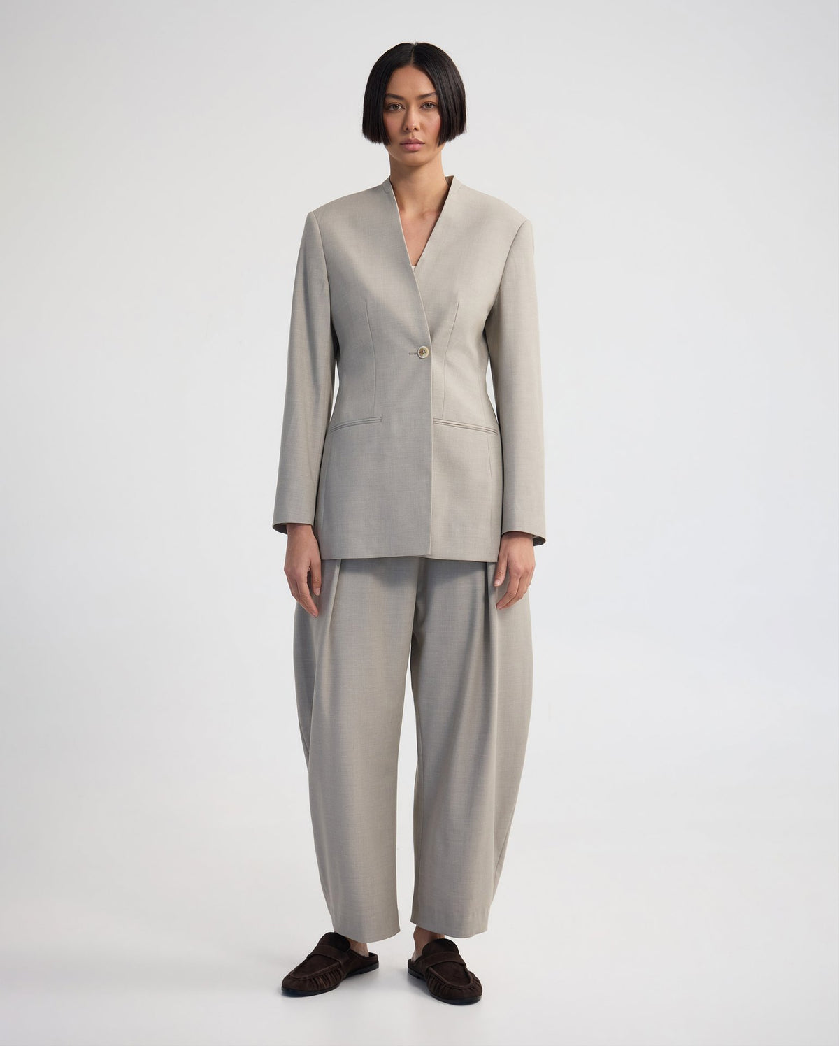 Monique Barrel Leg Wool Blend Pant WOMENS PANTS